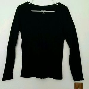 Merona Long Sleeved V-Neck T-Shirt Size M